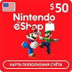 Карта оплаты Nintendo eShop $50
