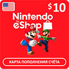 Карта оплаты Nintendo eShop $10 США