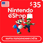 Карта оплаты Nintendo eShop $35