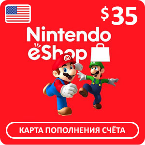 Карта оплаты Nintendo eShop $35 (США)