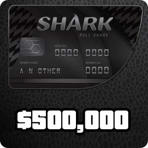 GTA Online - карта пополнения на $500,000 (Bull Shark card)