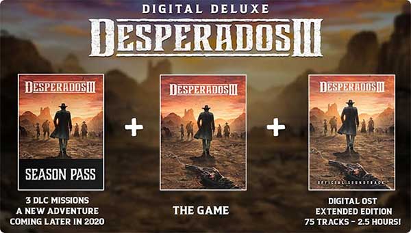 Состав издания Desperados III Digital Deluxe Edition